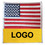 Custom American Flag Iron On Embroidered Emblems Patch, 3.5" X 3.5"
