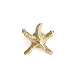 ALICE 3D Cast Golden Starfish Lapel Pin, 25PCS/Pack, 3/4" W x 1" L