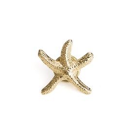 TOPTIE 3D Cast Golden Starfish Lapel Pin, 25PCS/Pack, 3/4" W x 1" L