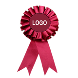 Toptie 300 Custom Printing Sashes Rosette W/ Pin Ribbon Badge For Any Event, Promotional Products ($1.99 @ 300 min)