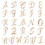 TOPTIE A-Z 26 Letters Brooch Pin Fashion Rhinestone Plated Metal Alphabet Ornament