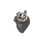 (Price/25 PCS) TOPTIE Anatomical Heart Lapel Pin , 1" L x 0.75" W, Price/25 PCS