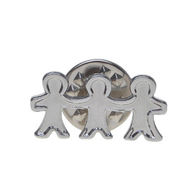ALICE Three People Holding Hands Lapel Pin