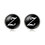 Opromo Initial Cufflinks 26 Alphabet Initial Letter Cufflinks Business Wedding Shirts A-Z Black Cufflinks, Price/Pair