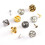 TOPTIE 50 Pairs Tie Tacks Blank Pins with Clutch Back,Butterfly Clutch Tie Tacks Pin Backs with Blank Pins, Price/Pack