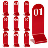 Aspire 10 Pcs Acrylic Tent Table Numbers, Table Number Sign for Hotel Wedding Reception