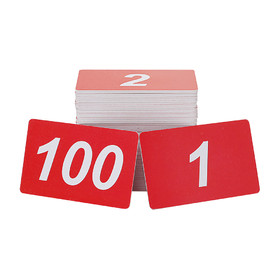 Muka Blank Double Side Plastic Numbers, Number 1 to 100