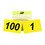 Muka Blank Double Side Plastic Numbers, Number 1 to 100