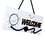 Blank Hanging Welcome Sign for Store Cafe Hotel Restaurant Home, Price/piece