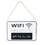 Blank Wooden WIFI PASSWORD Hanging Sign, Write with Chalks, Price/piece