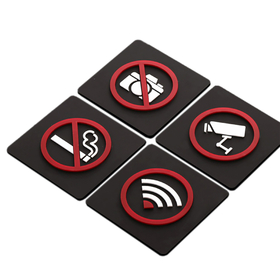 Aspire Blank Acrylic WiFi Video Surveillance No Pets No Photo No Trespassing No Smoking Sign for Public