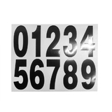 Blank Numbers Stickers Self Adhesive Numbers 0-9 Letters a-h for Mailbox Signs Door