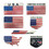 Aspire US American Flag Series Metal Emblem, Self-Adhesive, Waterproof and Weather-resist, Price/piece