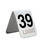 Aspire Personalized Stainless Steel Tent Style Table Number, Double Sided Number for Restaurant, Laser Engraved, Price/piece