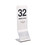 Aspire Personalized Tall Table Number, Laser Engraved, 2.36" W x 7.1" H, Price/piece
