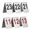 Aspire Personalized Tent Style Table Number, Full Color Imprinted Stainless Steel Table Sign, 3.15"W x 4.33"H, Price/piece