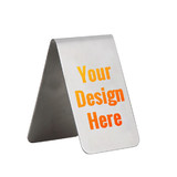 Aspire Personalized Tent Style Table Number, Full Color Imprinted Stainless Steel Table Sign, 3.15