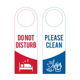 Blank Do Not Disturb Door Hanger Sign, Please Clean Door Knob Hanger, 3.35