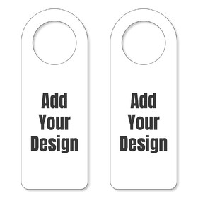 Muka Custom Frosted Plastic Door Hanger Signs Personalized Door Knob Hanger Sign For Home, Office and Shop