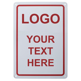 Aspire Custom Rectangle Shaped Aluminum Sign Add Your Text, 7