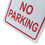 Aspire Aluminum No Parking Sign, Easy to Mount, 7" W x 10" L, Price/piece