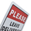 Aspire Please Leave Deliveries and Packages Here Sign, 7" W x 10" L