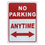 Aspire Premium Aluminum No Parking Anytime Sign for School and Business, 10" W x 14" L, Price/piece