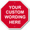 Aspire Custom Octagon Shaped Sign, 12" H x 12" W, Screen Printed