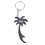 Custom Palm Tree Bottle Opener with Key Chain, 2 3/4" Long x 1 3/8" Wide x 1/8" Thick