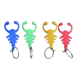Custom Scorpion Bottle Opener with Key Chain, 3" Long x 1 1/2" Wide x 1/16" Thick
