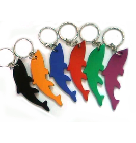 Aspire Blank Dolphin Bottle Opener with Key Chain, 2 1/5" Long x 1 1/5" Wide x 1/16" Thick