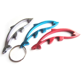 Blank Hollow Dolphin Bottle Opener with Key Chain, 3