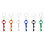Custom Key Shaped Bottle Opener with Key Chain, 2 15/16" Long x 1" Wide x 1/8" Thick, Price/Piece