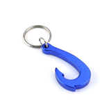 Custom Fish Hook Bottle Opener Key Ring, Laser Engraved, 2