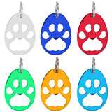 Aspire Blank Paw Shaped Bottle Opener with Keychain, 3-1/4