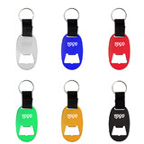 Custom Oval Bottle Opener Keychain with Stray, 4