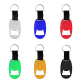 Blank Oval Bottle Opener Keychain with Stray, 4
