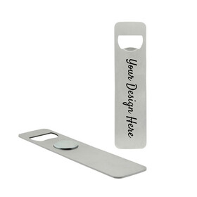 Aspire Custom Magnetic Stainless Steel Bottle Opener, Beer Openers, Screen Printed