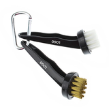 Aspire Custom 1 Pair Golf Club Cleaning Brush with Retractable Clip, Screen Printed