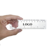 Custom Plastic Ruler Bookmarks, Measuring Tool, Gloss Clear, 5.5