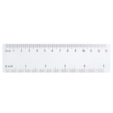 Blank Plastic Ruler Bookmarks, Measuring Tool, 5.5" L x 1.4" W x 0.01" Thick