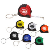 Aspire Custom Mini Grip Tape Measure with Keychain,  3.25 ft.