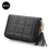Aspire Blank RFID Blocking Credit Card Holder Accordion Design Tassel Leather Wallet, 4.33"L x 3.15"W, Price/piece
