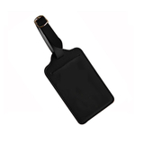 Blank Leatherette Leather Luggage Tag w/ Buckled Strap, 2-3/4