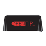Custom Open Back Flat 3 Sides Table Cover Fits 8ft Table