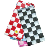 Heavy Duty Rectangle Plastic Table Cover, Checkered Tablecloth, 54" x 108"