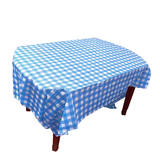 Premium Rectangle Gingham Plastic Table Cover, Checkered Disposable Table Cloth, 54
