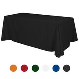 TOPTIE Blank Tablecloth for 6 Ft Table, Heat Transfer Printing, Open Back