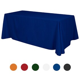 TOPTIE Blank Tablecloth for 8 Ft Table, Heat Transfer Printing, Open Back