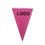 Muka 25 Custom Printed Triangle Nylon Flags/pennant 2 1/2"x 3 1/2", Promotional Products ($19.50 @ 25 min), Price/piece
